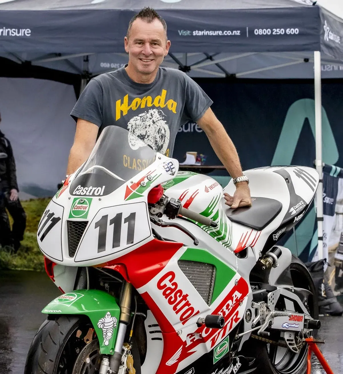 New Zealand motorcycle racing legend Aaron Slight.