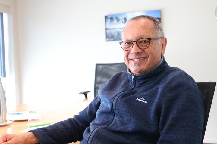 Derek Lardelli, award winner at the 2019 Te Waka Toi awards for his service and leadership in te reo Māori.