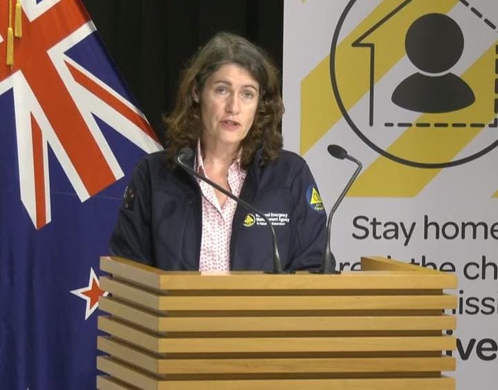 Director of Civil Defence Emergency Management Sarah Stuart-Black giving an update on NZ's response to Covid-19. 