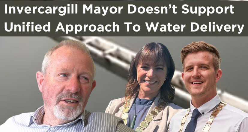 Invercargill Mayor Doesn’t Support Unified Approach To Water Delivery