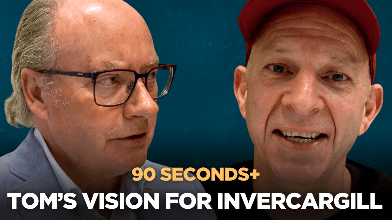 90 Seconds+ with Invercargill City Deputy Mayor Tom Campbell - Rates & His Vision For ICC