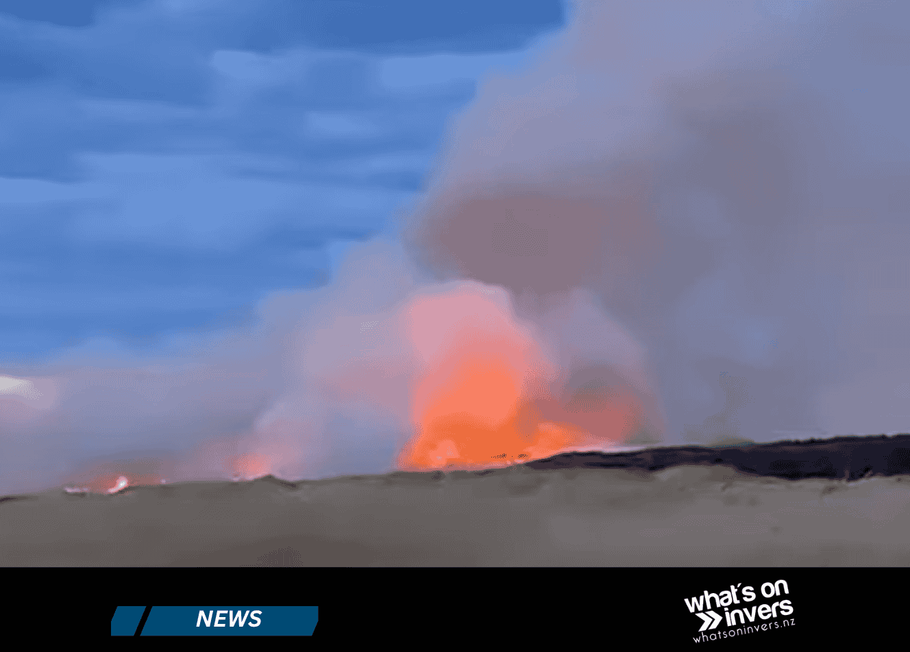 Fire and Emergency Crews Contain Oreti Beach Fire