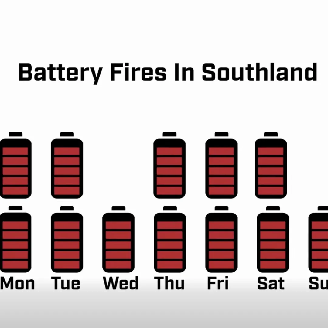 Battery Fires on the Rise in Southland
