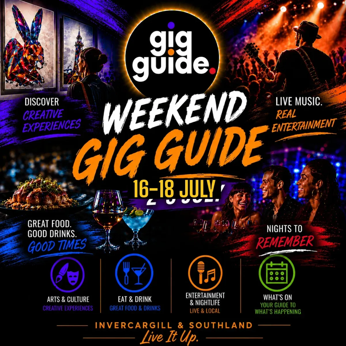 Weekend Gig Guide 16-19 July