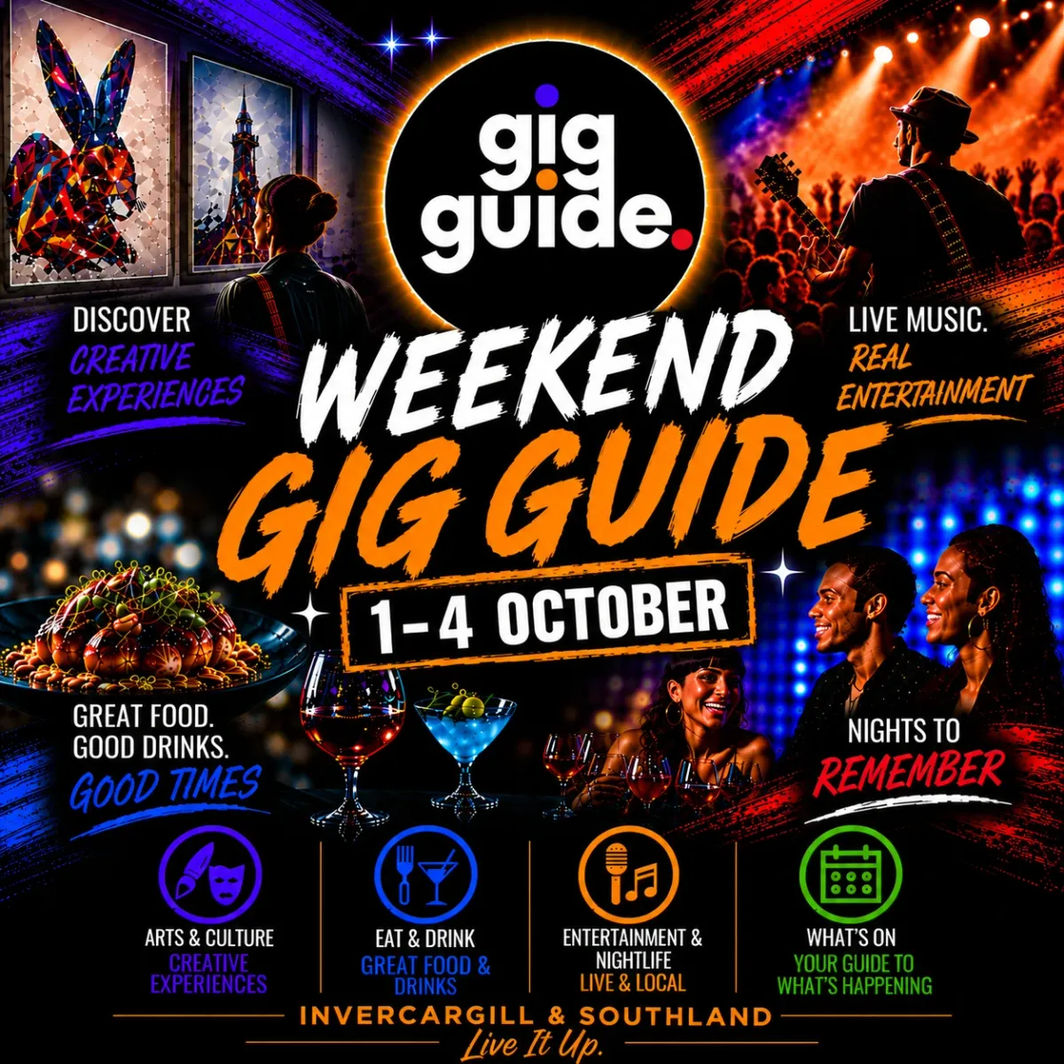 Weekend Gig Guide 1-4 October