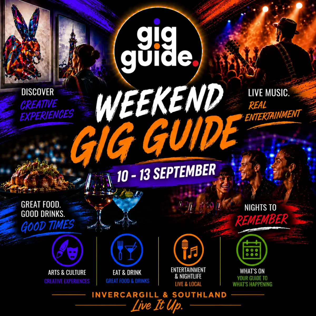 Weekend Gig Guide 10 - 13 September