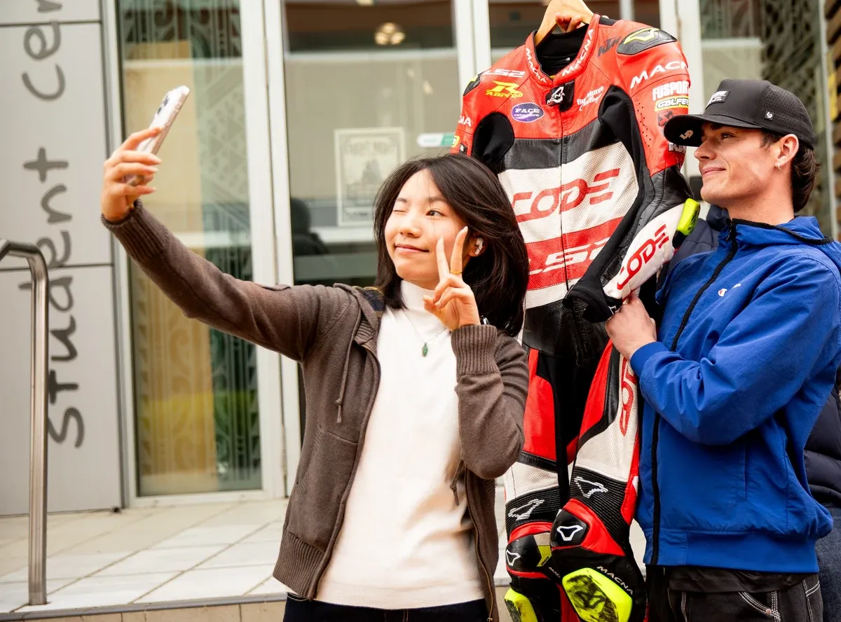 MotoGP Racer Visits SIT Between Races