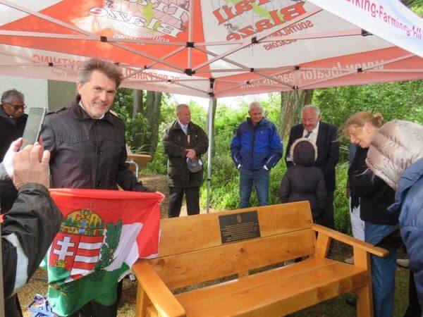 Ambassador Braves Elements To Unveil Plaque Honoring Early Hungarian Settlers