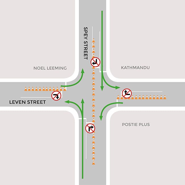 Leven/Spey Street Traffic Lights Out From 9am Monday