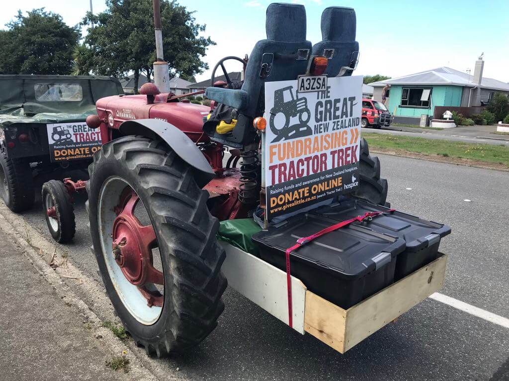 Hospice Fundraiser Tractor Trek from Bluff to Cape Reinga