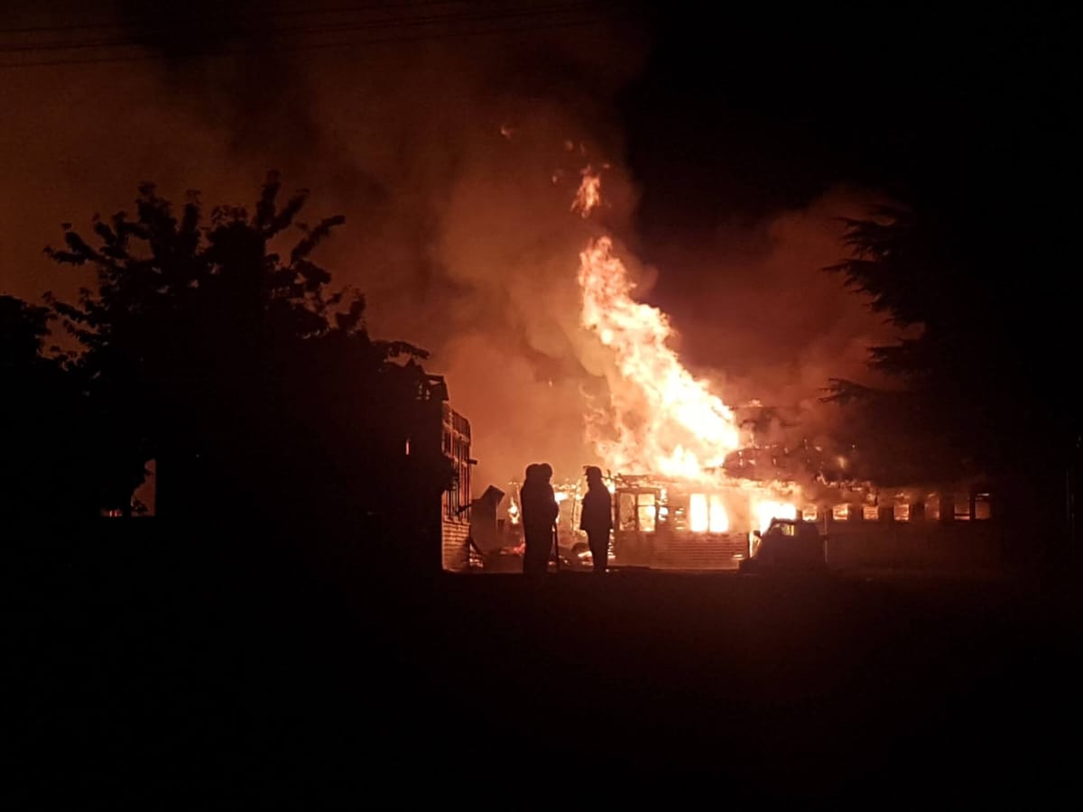 Fire Destroys Ohai Shearing Shed Buildings