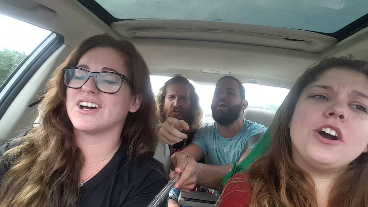 Car Selfie Stick Fail!