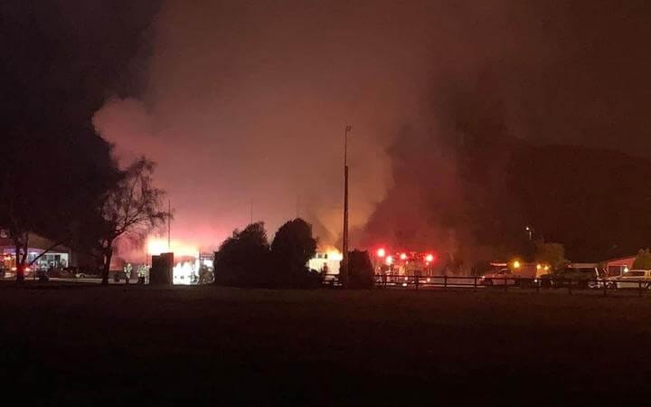 Mossburn Diner Destroyed By Large Fire, Two Hospitalised