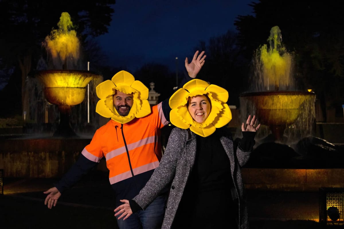 Gala Street Fountains to Turn Yellow for Daffodil Day