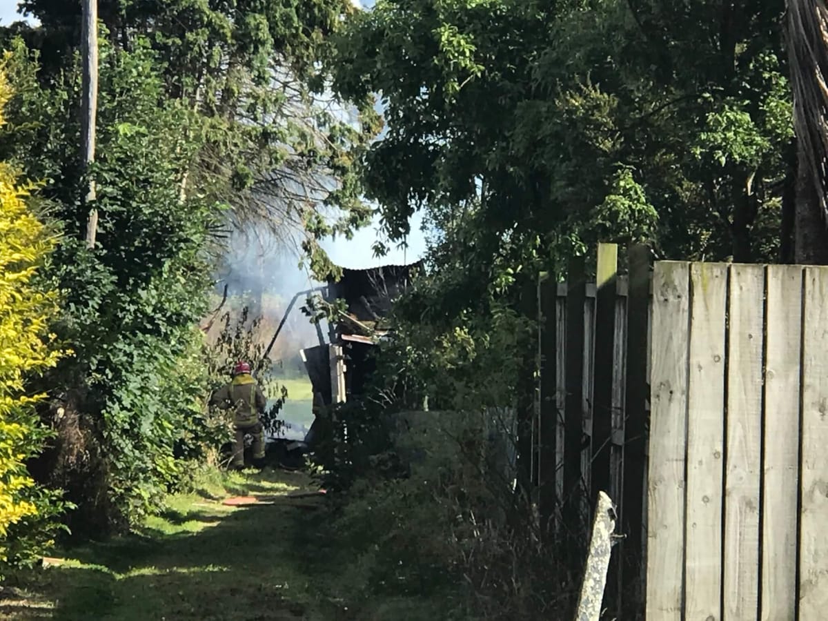 House Fire Closes Highway