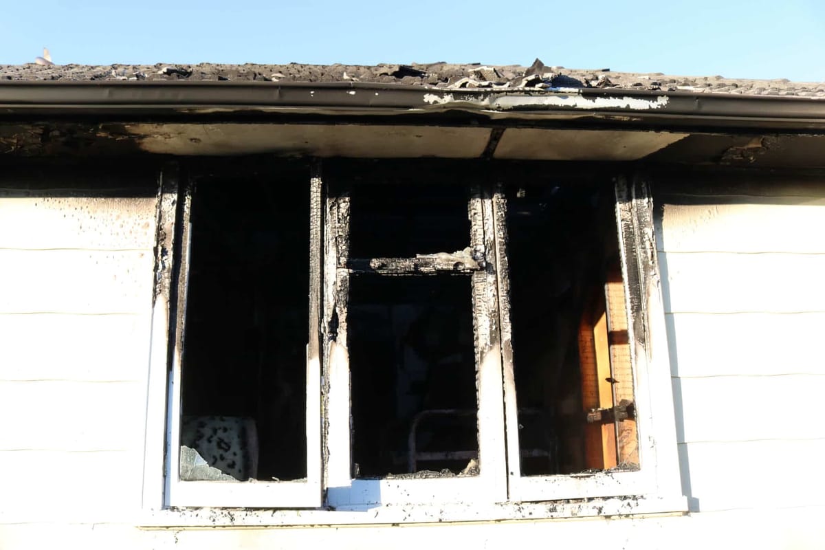 Fire Damaged Home, Open to the Public