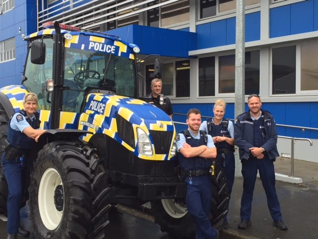 Southern District Welcomes The New Zealand Police Tractor