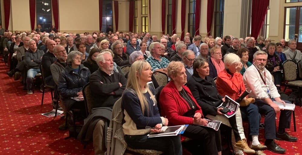 Public Meeting Show Of Hands 80/20 Support Council Investment In City Redevelopment