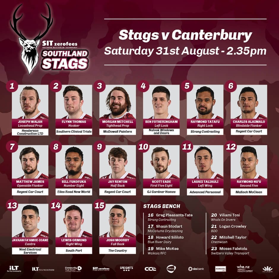 Stags Team Named To Take On Canterbury