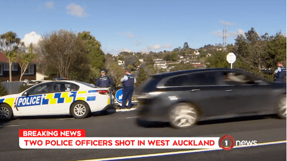 Two Police Officers Shot, Bystander Hit By Car In West Auckland