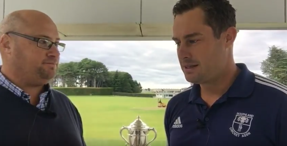 Video Interview by Logan Savory with Southland Cricket GM Jason Domigan