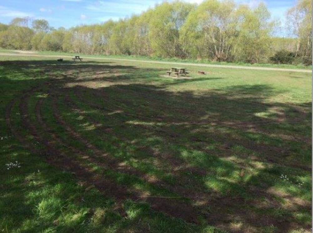 Thornbury Picnic Damaged By Vehicles Doing Donuts