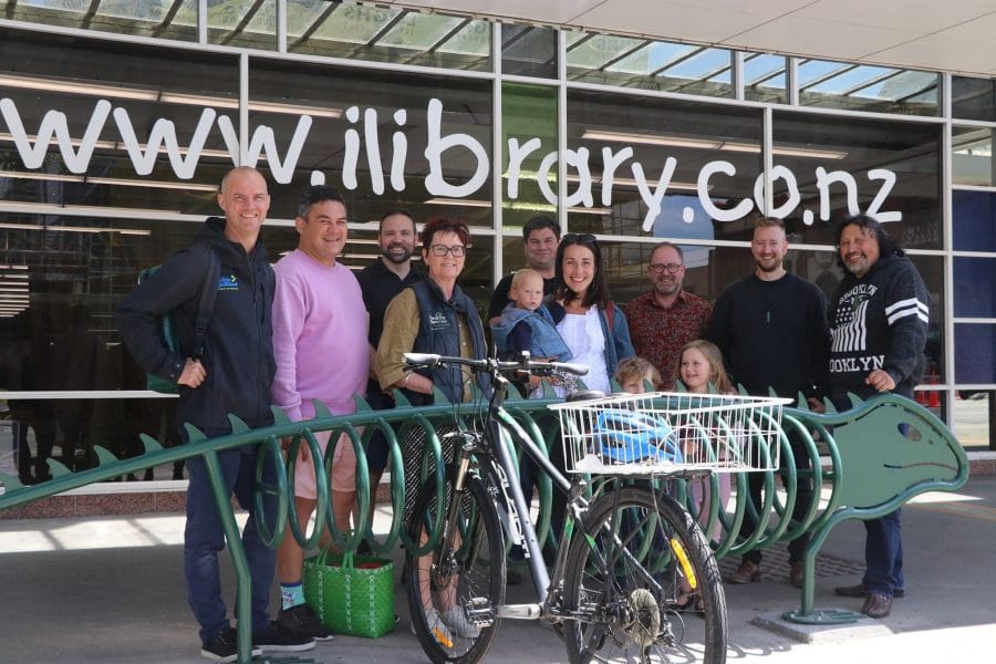 New Bike Stand Outside City Library