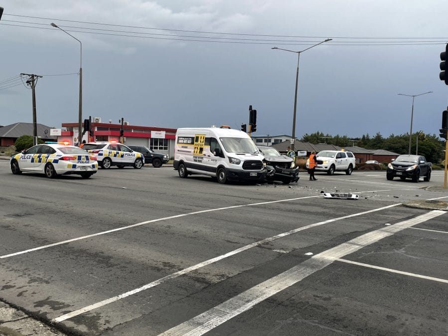 Crash At The Bainfield & North Road Intersection