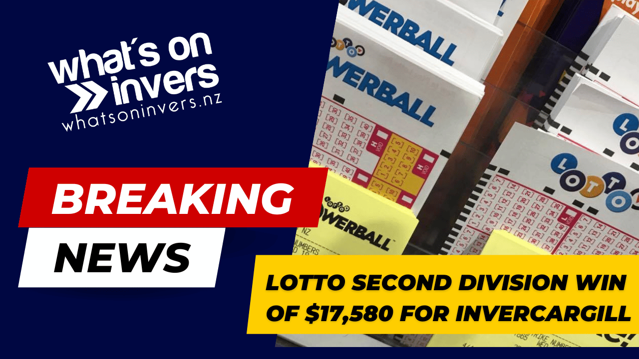 Lotto Second Division Win Of $17,580 For Invercargill