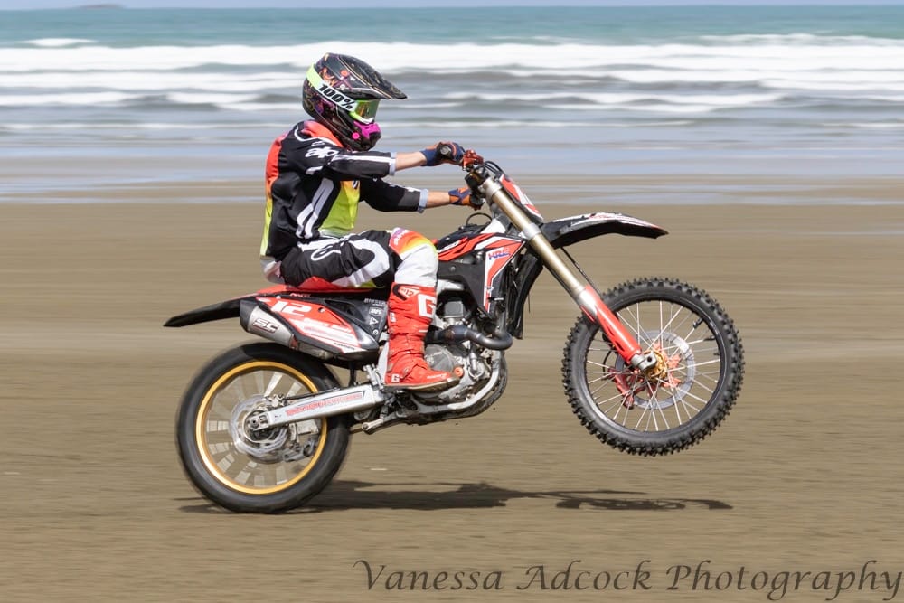 Action Photos From Burt Munro Challenge Beach Racing