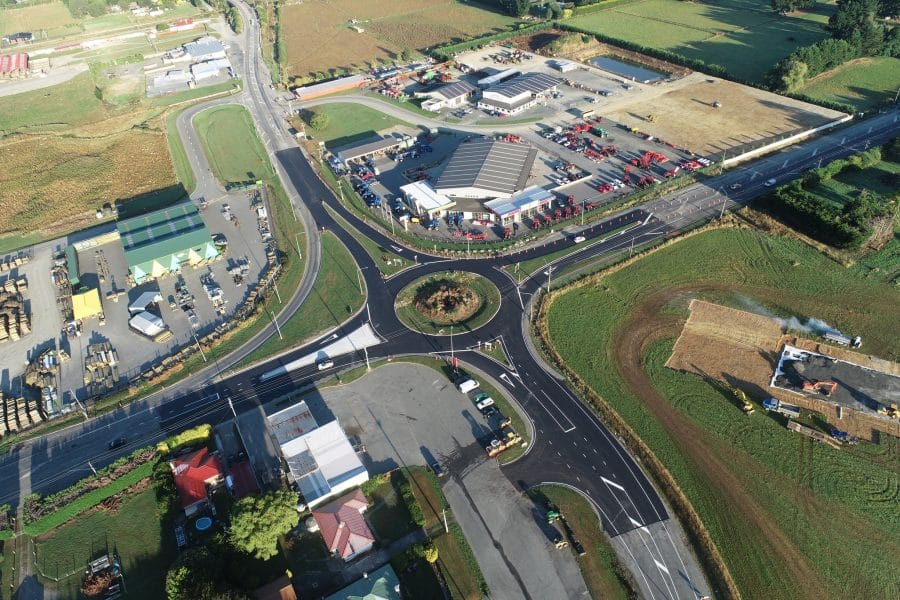 Lorneville Roundabout Open, North Road Resurfacing Continues