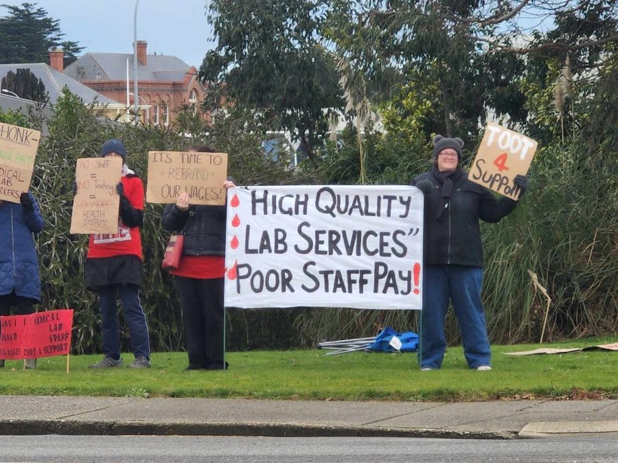 Lab Workers Striking After Being Slammed At Hospital