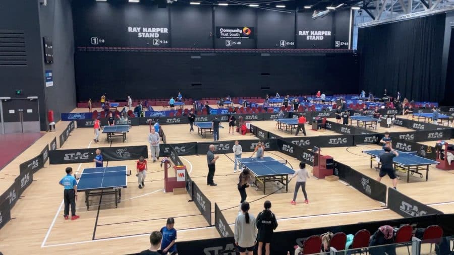 National Table Tennis Action At Stadium Southland