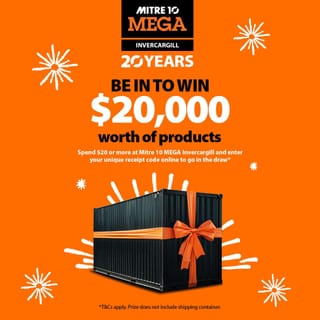 Be In To Win, Celebrate Mitre 10 Mega's 20th Birthday