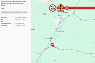 Serious Crash closes SH93Highway Between Mataura Clinton