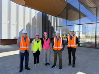 Ministers Tour Nearly Finished Museum Of Southland