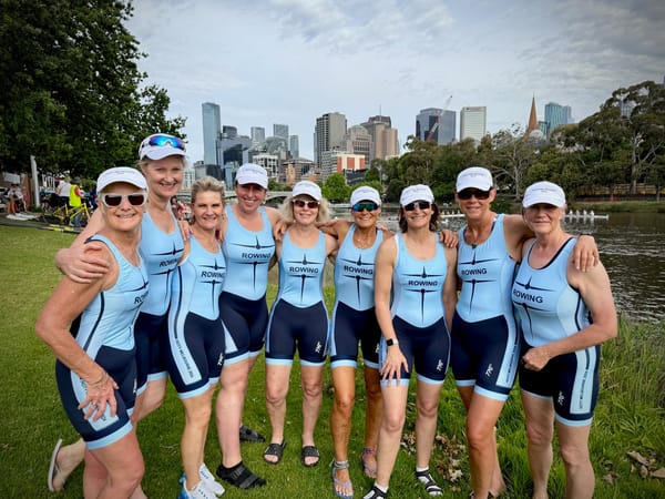 Masters Rowers Take on The Yarra in Melbourne