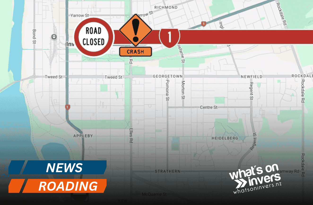 SH 1 Closed Near Kew Road Intersection