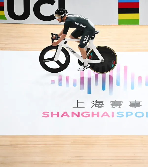 Tom Sexton in training ahead of the UCI Track World Championships in Shanghai, China. (Credit: SWPix)