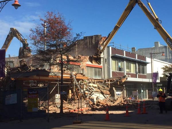 Old Don Street Library Final Demolition Moment