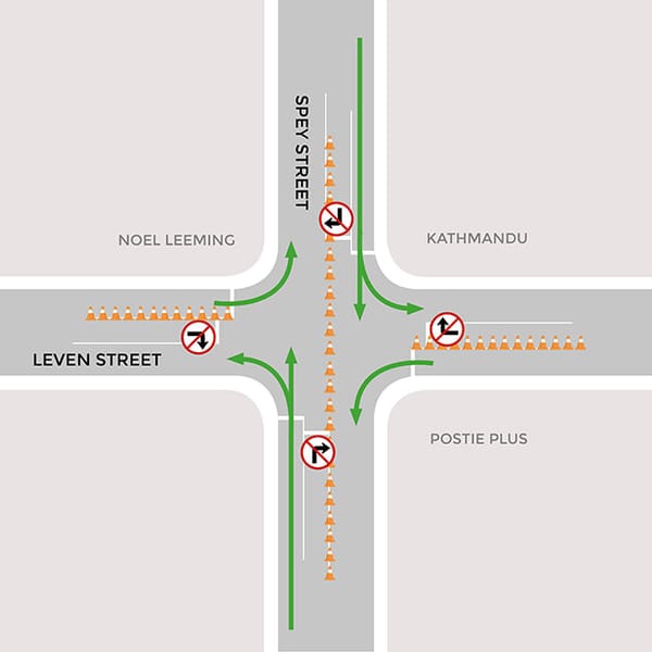 Leven/Spey Street Traffic Lights Out From 9am Monday