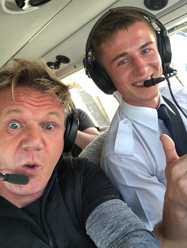 Flying Gordon Ramsay Was A Fun & Enjoyable Experience For Young Pilot