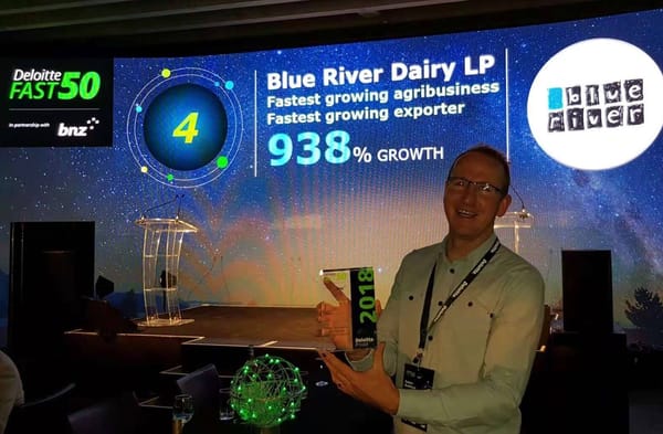 Blue River Dairy Announced As New Zealand’s Fastest Growing Exporter