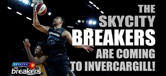 Skycity Breakers Returning to Invercargill