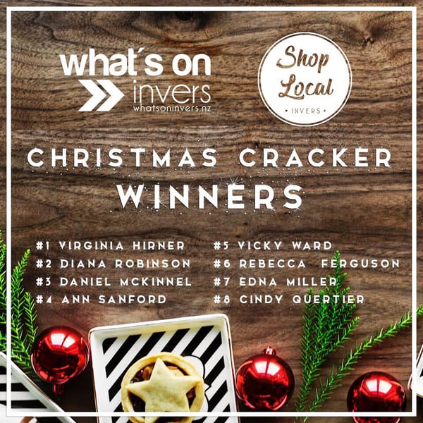 Christmas Cracker Draw Winners