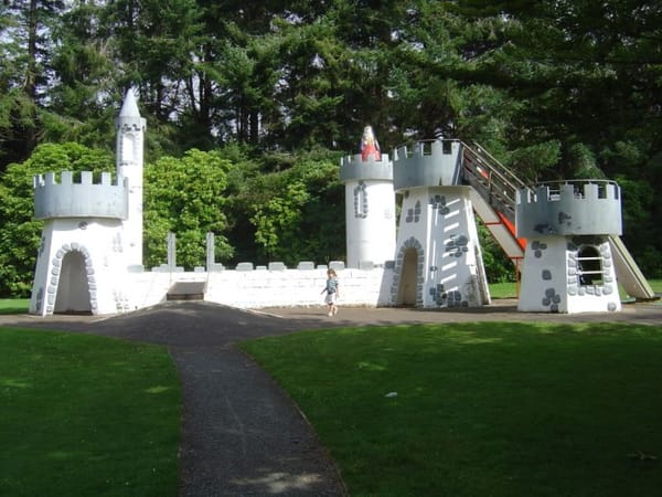 Queens Park Castle Repainted (before & after pics)