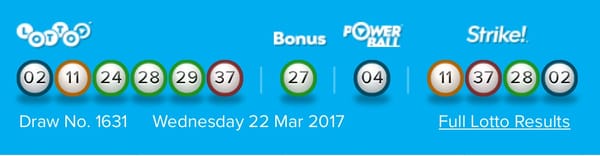 $1 Million Lotto Won -Powerball & Strike Rollover