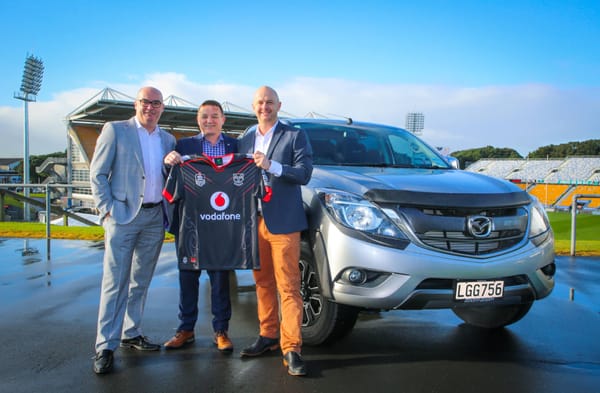 Mazda Joins Vodafone Warriors Team