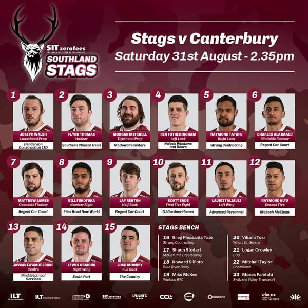 Stags Team Named To Take On Canterbury