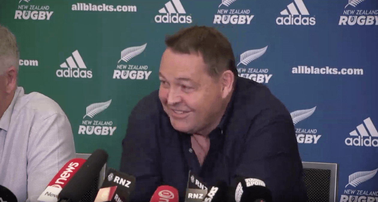 Watch: All Blacks Coach Steve Hansen Confirms He Will Step Down After Next Year’s World Cup